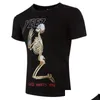 Camisetas de verão masculino Menas de moda de moda legal skls impressos tees de manga curta Tops camisetas de camisetas