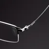 Хрустальные стеклянные очки для чтения Mens Business Presbyopic Diopter TR90 Half -Frame Reader 1,0 2,0 2,5 3.0 4,0 FD64085878 240415