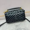 Дизайнерская сумка Crossbody CC мини -сумка роскошная сумочка Классическая маленькая квадратная кошелька модные сумки 10A Качественная золотая цепочка подлинная кожаная сумочка