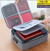 Travel Document Storage Bag Large-capacity Household Layered Passport Card Bag Waterproof Folder File Sorting Storage Bag