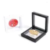 Jewelry Pouches 30 Pcs 3D Floating Coin Display Frame Stand Storage Boxes For Ring Earrings Medals Challenge Medal Holder