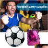 Otros suministros para la fiesta de eventos que explotan las decoraciones de la pelota de fútbol innovador revelación de género set festivos accesorios de vacaciones homefavor dhewg