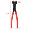 Shavers 8inch/200mm Vanadium Cutting Pliers End Cutter Chrome Steel Red Plastic Fixers Pincers Nail Clipper Multitool Nippers