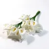 Dekorativa blommor mini skum calla lily diy hemfest krans bröllop mariage bukett dekoration bord rum godis box blommor vägg