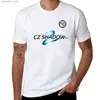T-shirty męskie CZ Shadow 2 Dostosowana koszulka projektowa Kawai Boys White Mens Solid Kolor Q240426