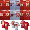 75th Throwback 16 Len Dawson Football Jerseys 19 Joe Montana 58 Derrick Thomas 32 Marcus Allen 88 Tony Gonzalez 31 Prêtre Holmes 1973 Jersey cousu