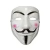 Nieuwe designer kostuumaccessoires vormmaskers voor mannen Halloween Vendetta Party Male klassieke masker Cosplay Cosplay Heren wit geel