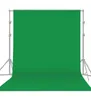 2x3M Pography Po Studio Proste tło tło Nietknieje stały kolor zielony ekran Chromakey 3 kolorowy materiał 507251005