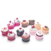 Contact Lens Accessoires 1pcs Cake Shape Case Voyage Migne Cartoon Box Box Cream Container Holder D240426