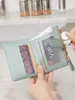 Wallets Fashionable Women's Folding Short Wallet High Quality PU Leather Zipper Solid Color Versatile ID Window Small