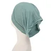 Hijabs Fashion Muslim Hijab Caps Solid Underscarf Women Veil Modal Cotton Hijab Muslim Scarf Turbans Head Womens Hijabs Hat Islamic d240425