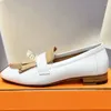 Kleding schoenen lente lederen kwastje lage hiel loafer vrouwen gemengde kleurpompen dame elegantie retro mode single ronde teen vrije sandalen