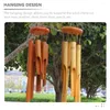 Decorative Figurines Bamboo Wind Chime Chimes Outdoor Large Clearance Deep Tone Home Decor Manual For Outside