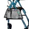 Förvaringsväskor rullstol sidofäska oxford trasa universal arm vila påse arrangör vattentät grå rullator bifogas bärbar bär för