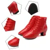 Stiefel Frauen kurze Stiefel Tanzschuhe für Frau Unisex Latin Sumba Ladies Mädchen Ballsaal Moderne Tango Jazz Salsa Übung Trainingschuhe