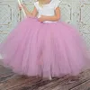 Baby girl white long Tutu Skirts childrens sheer Skirts Underskirts childrens birthday party dress Skirts 240424