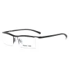 Cadre Cadre de lunettes en alliage en alliage à demi-jim pour les lunettes pour les hommes Fashion Cool Optical Eyewear Man Spectacles Prescription Cadre de prescription