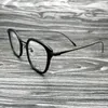 Sonnenbrillen Frames Vintage Männer Frauen Brillen reines Titanrahmen Brillen runde Brillen klares Objektiv optische männliche Myopie Brillen Oculos