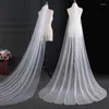 Bridal Veils 3/5m Long Wedding Veil With Hair Comb White Ivory Single Layer Tulle Head Party Favors Headwear Accessories