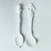 カビアウークの美容スプーンシェイプシリコン型キッチンDIYケーキベーキングツールチョコレート型ソフト陶器粘土プラスター装飾型