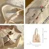 Shopping Bags Canvas Cartoon Women Shoulder Shopper Bag Eco Cotton Cloth Woman Tote Kawaii Female Student Handbag Beach