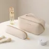 Orgelkudde påse pu läder internet kändis kosmetisk väska ins multi-skikt toalettståväska resor bärbar bärbar förvaring väska