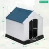 Cat Carriers Crates Houses Ventilation and waterproof pet plastic kennel kennel with ventilation and raised floor insulated puppy shelter kennel 240426