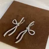 Boucles d'oreilles concevantes High Quality Luxury Style Sweet Bow Bow High-Feel Personal Personality Long Pilel for Women Jewelry.