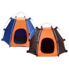 Cat Carriers Crates Houses Grote Dog Tent Polyester Outdoor Dog Camping Tent opvouwbare campingbenodigdheden Waterdichte draagbare tent 240426