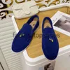 Loro Piano LP Casual Flat Shoes обувь низкие мужчины топ-мужчина женские женские туфли для обуви замшевые лоферы Черно-бежевый красный классический пряжка круглый