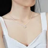 S925 Sterling Sier 다채로운 Moissanite 목걸이 반짝이는 콜리 플라워 체인 Tiktok 라이브 방송 판매 프리미엄 럭셔리