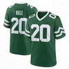 2024 Garrett Wilson 8 Aaron Rodgers Football Jersey Ahmad Sauce Gardner Quinnen Williams Breece Hall Haason Reddick Gastineau Darrelle Revis Jermaine Johnson II