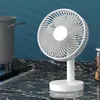 Elektriska fläktar Mini Oscillating Fan Portable Battery-opered Table Fan med 4 hastighetsnivåer 6-tums Desk-fläkt med timer