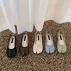 Buty swobodne Koreańskie Kobieta Senior Pu wygodne flats split stóp paliwa miękkie mokasyny krótkie panie moccasins tabi ninja 5color