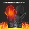 Gants gants chauffés électriques 7,4 V 2600mAh Gants à batterie PU Pu étanche de température réglable Ski Gants chauffés pour les hommes