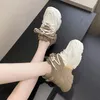 Casual schoenen moipheng sneakers dames topkwaliteit lederen platform 8 cm hoge hiel ronde teen gemengde kleuren papa