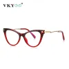 Линзы Vicky Cat Eye Anti -Blue Light Gockes Women Women Computer Optics Eyeglass Antireflice Repressing Gceles PFD2109