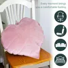 Oreiller 3d feuille de feuille Strawberry 50cm plante décorative surdimensionnée en forme de nouveauté en forme de peluche douce