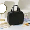 Lettre de sacs de cosmétiques Pu Leather Sac mode sac à main Zipper petit maquillage carré fourre-tout