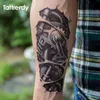 Tatuering Överföring Tillfälliga tatueringar 3D Black Robot Mechanical Arm Fake Transfer Tattoo Stickers Het Sexiga coola män Spray Waterproof Designs C058 240427