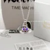 Designer Lin Zhou Necklace Women's Fashion Classic Luxury Jewelry Necklace Pin Style Full Diamond Saturn Planet Necklace Gift Light Luxury