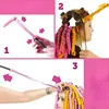 10st magiska hårrullar curlers kit snigelform inte vågform spiral runda lockar ingen värme curler för extra långt hår