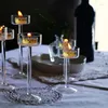 Candle Holders 3 Piece Glass Holder For Wedding Decorations Candlestick Rustic Vintage Stand Bougeoir Mariage