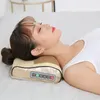 Värmemassagekudde Electric Neck Shoulder Shiatsu Knådning Full kropp Back ANVÄNDNING Cervical Health Multifunktionell 240416