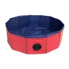 Fraldas produtos de limpeza de animais de estimação PVC Red Dog and Cat Universal dobring Pool e Bathtub Plastic Múltiplos cores disponíveis