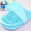 Flannel born Bed Mosquito Net With Small Pillow Baby Cradle Mosquito Insect Net Encrypted gauze Baby Crib Mosquito Tent 240423