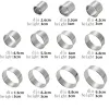 Moulds 11pcs/set Stainless Steel Round Cookie Biscuit Cutters Circle Pastry Cutters Metal Baking Circle Ring Molds for Kitchen DIY Mold