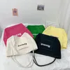 Bolsas de noite Moda coreana de grande capacidade para compras bolsa de ombro para mulheres 2024 Canvas Tote Casual Candy Colors Designe Bolsa