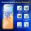 iPhoneのスクリーンプロテクター強化ガラス15 14 13 12 MINI 11 Pro XS Max XR 6 7 8 Plus Samsung A15 A25 A35 A55 A05 A11 Protect Film 9H 0.33mm Paper Retail Box Wholesale