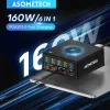 Chargers Asometech 160W Station de charge USB Charge sans fil 100W 65W PD PPS GAN Charger rapide Chargeur